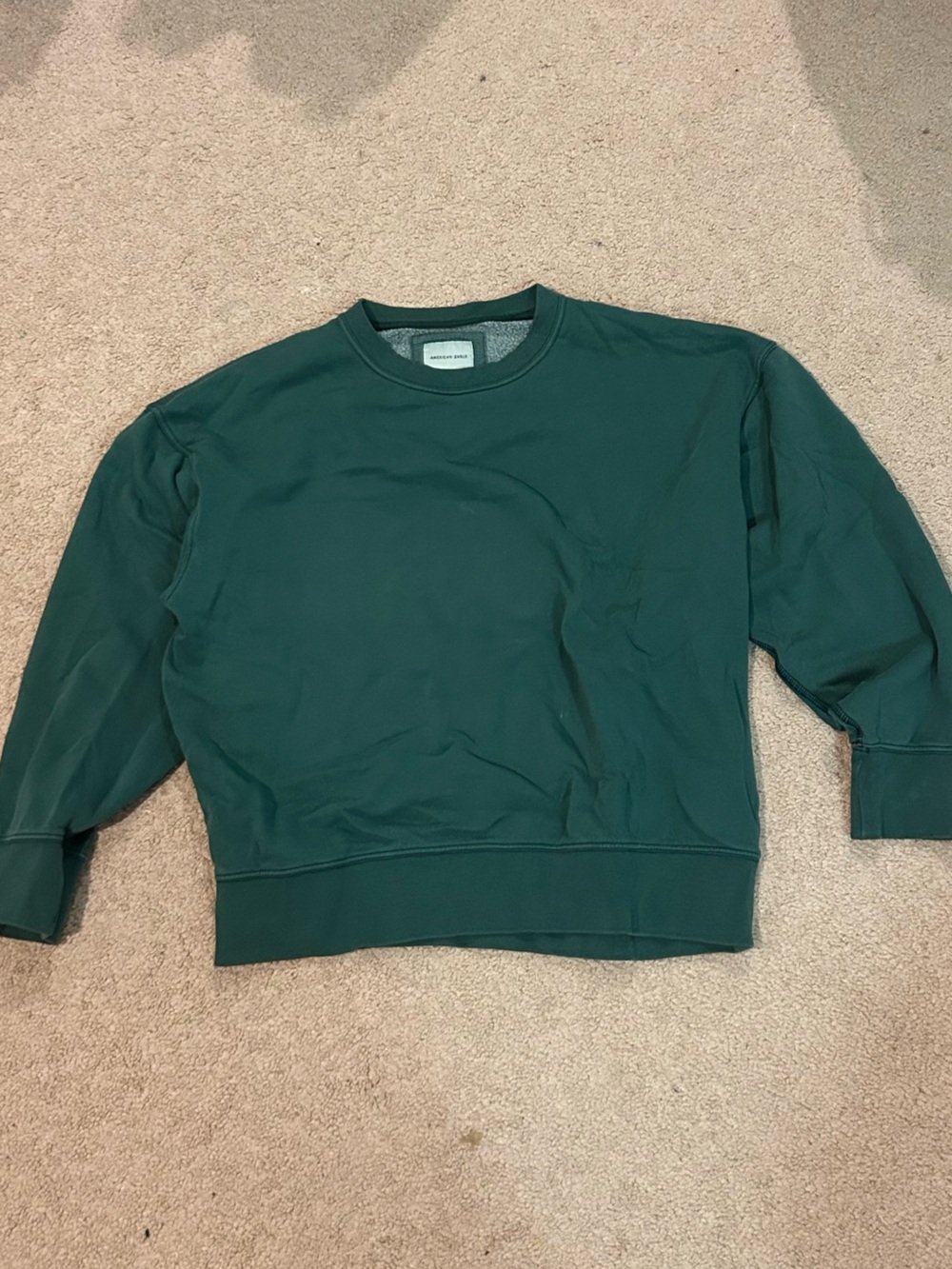 American Eagle Dark Green Crewneck Sweatshirt